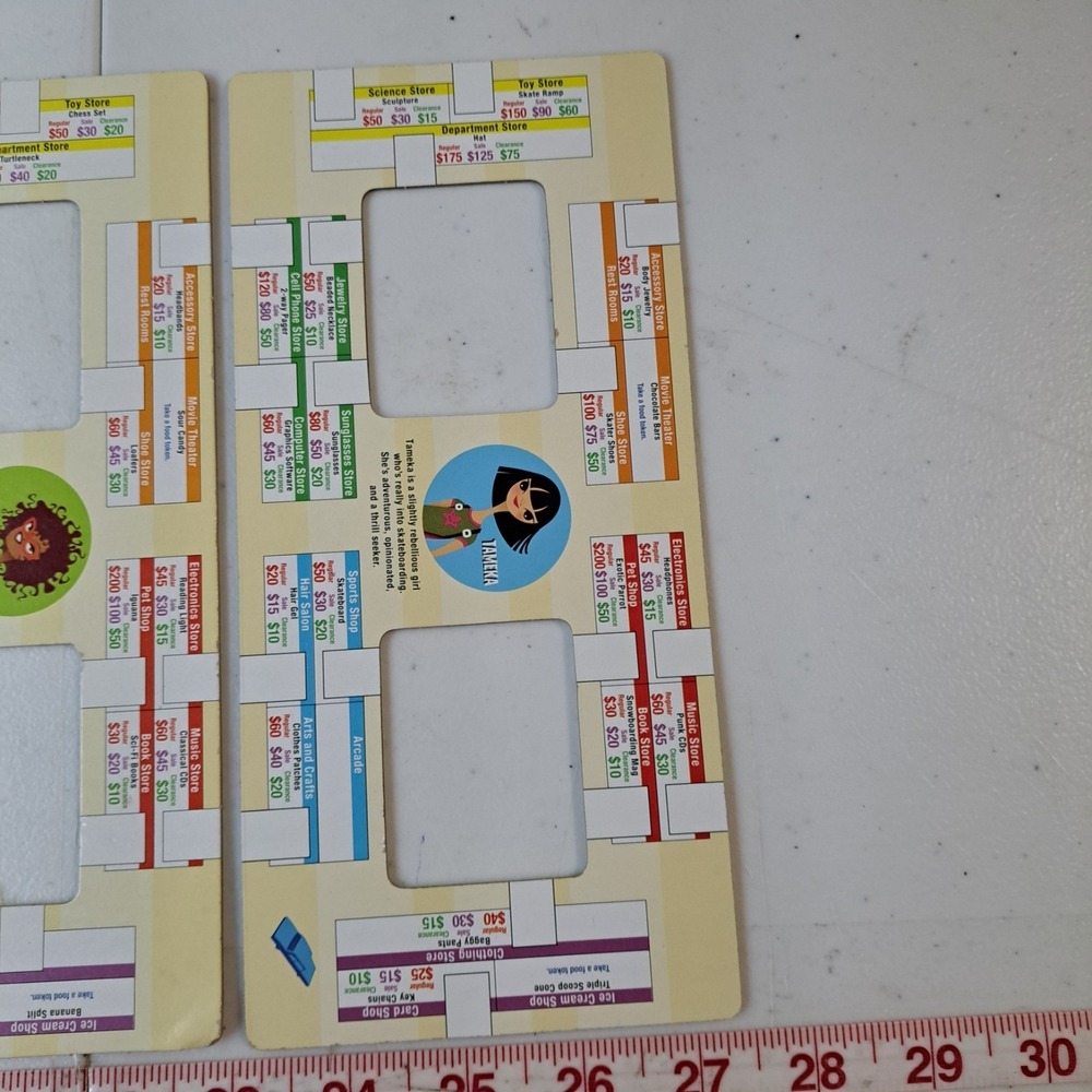 (4) Milton Bradley 2005 MALL MADNESS Board Game REPLACEMENT PURCHASE CARDS - Picture 6 of 10